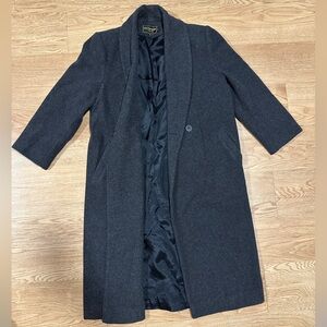Kristen Blake Wool Charcoal Overcoat